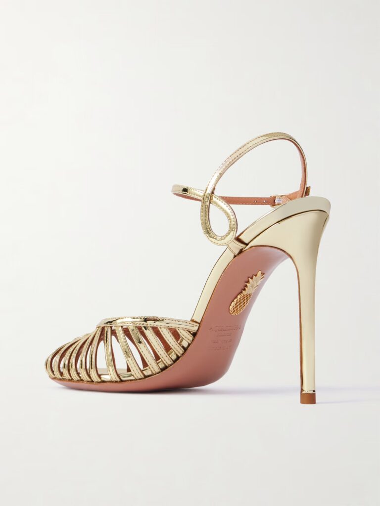 Sweet Surrender 105 Cutout Mirrored-leather Pumps Full Size Image 4