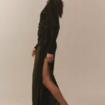 Eloise Boat Neck Stretch Velvet Maxi Dress Thumbnail 2