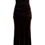 Elvira Velvet Strapless Gown Thumbnail 4
