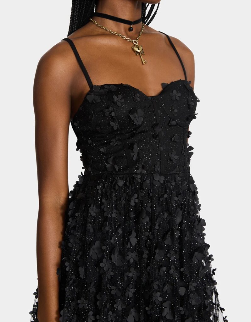 Midnight Bloom Dress Full Size Image 4