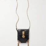 Château Treasures Embellished Textured-leather Shoulder Bag Thumbnail 1