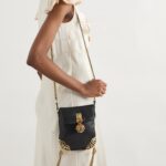 Château Treasures Embellished Textured-leather Shoulder Bag Thumbnail 4