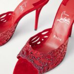 Lasera 100 Cutout Crystal-embellished Suede Sandals Thumbnail 2