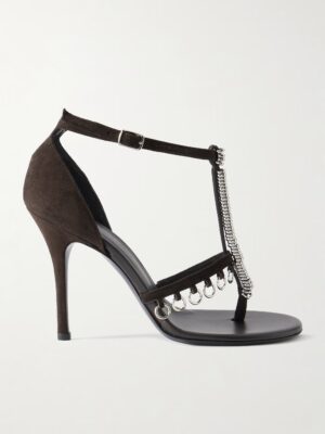 CHRISTOPHER ESBER Ludo Embellished Suede Sandals