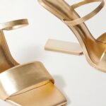 Rene Metallic Leather Sandals Thumbnail 2