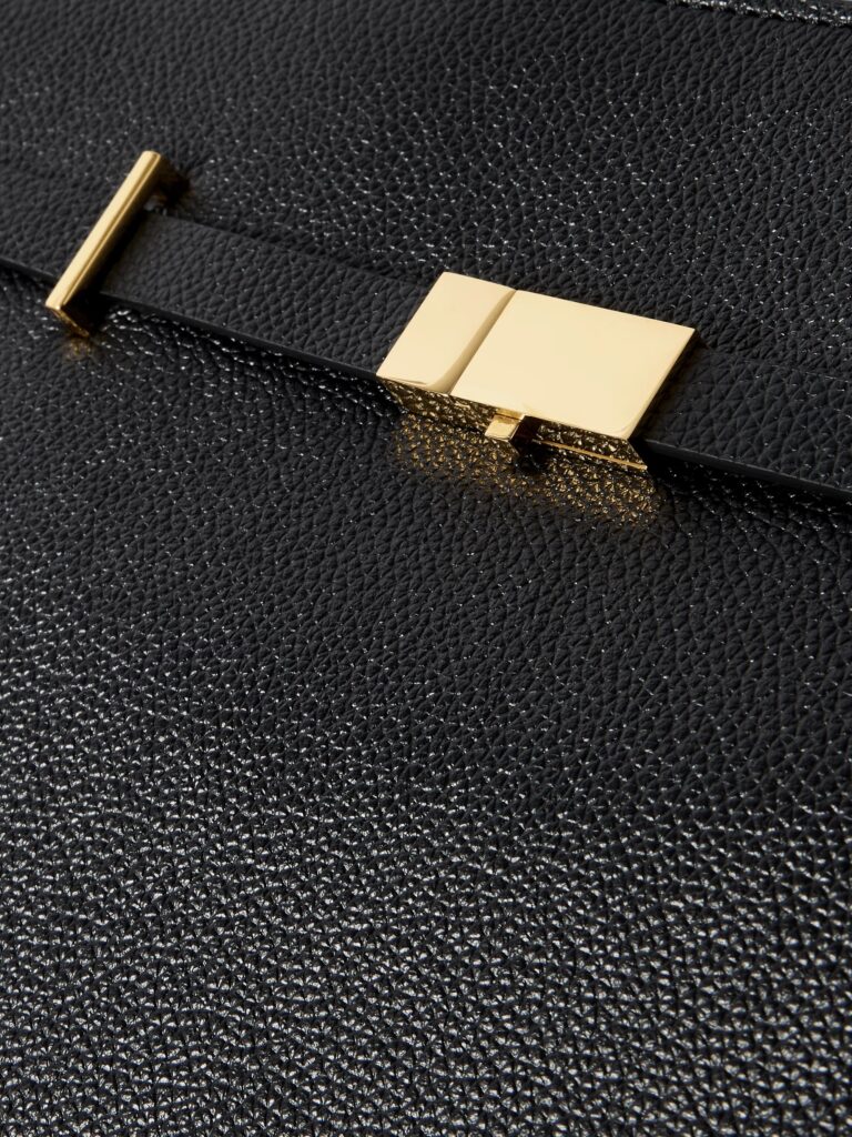 The Hudson Textured-leather Tote Full Size Image 3