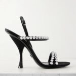 Crystal-embellished Satin Sandals Thumbnail 1