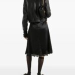 Lace-embellished Satin Dress Thumbnail 2