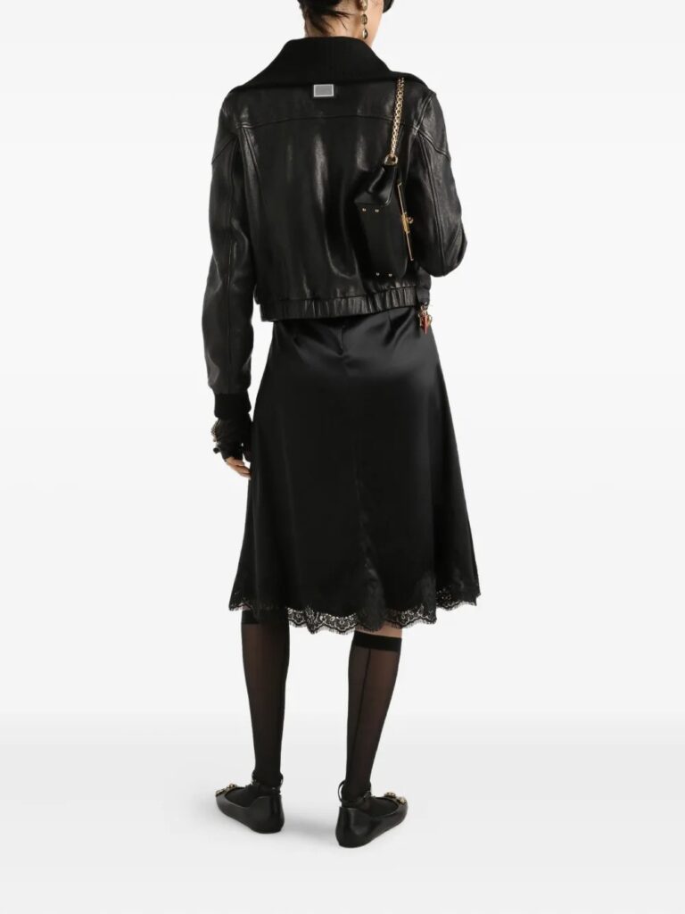 Lace-embellished Satin Dress Full Size Image 2
