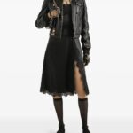 Lace-embellished Satin Dress Thumbnail 1