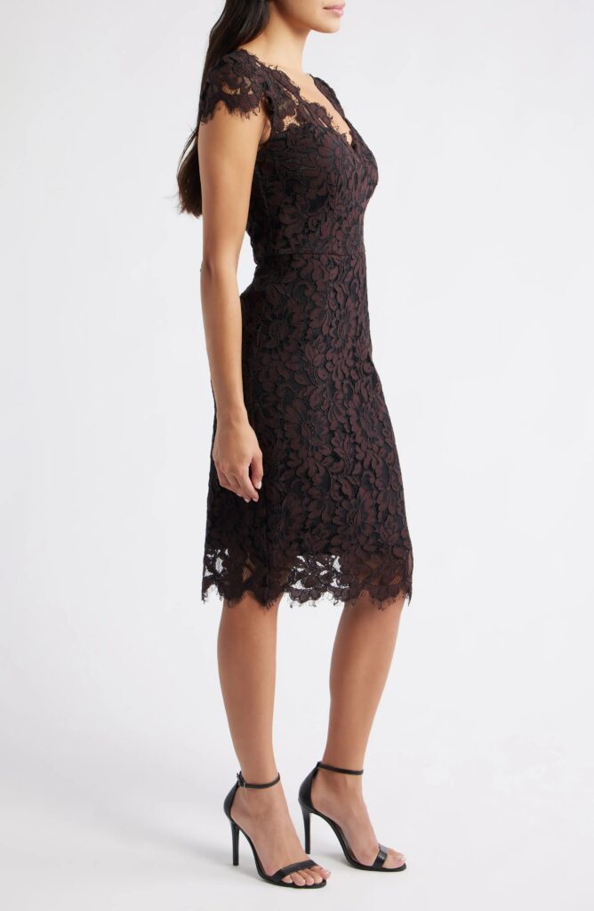 Lace Sheath Dress Full Size Image 4