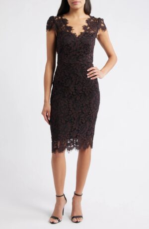 ELIZA J Lace Sheath Dress