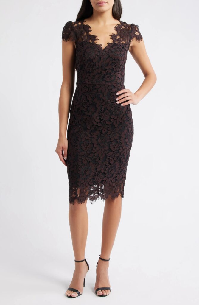 Lace Sheath Dress Full Size Image 1