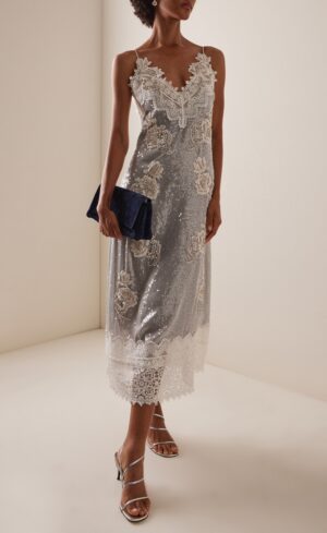 ERDEM Sequined Midi Dress