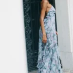 Elea Ruffle Maxi Dress Thumbnail 4