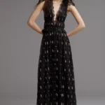 Poppy Plunge Lace Maxi Dress Thumbnail 1