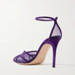 95 Suede-trimmed Mesh Sandals Thumbnail 3