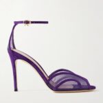 95 Suede-trimmed Mesh Sandals Thumbnail 1