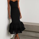 Tiered Pleated Ribbed-knit Maxi Dress Thumbnail 1