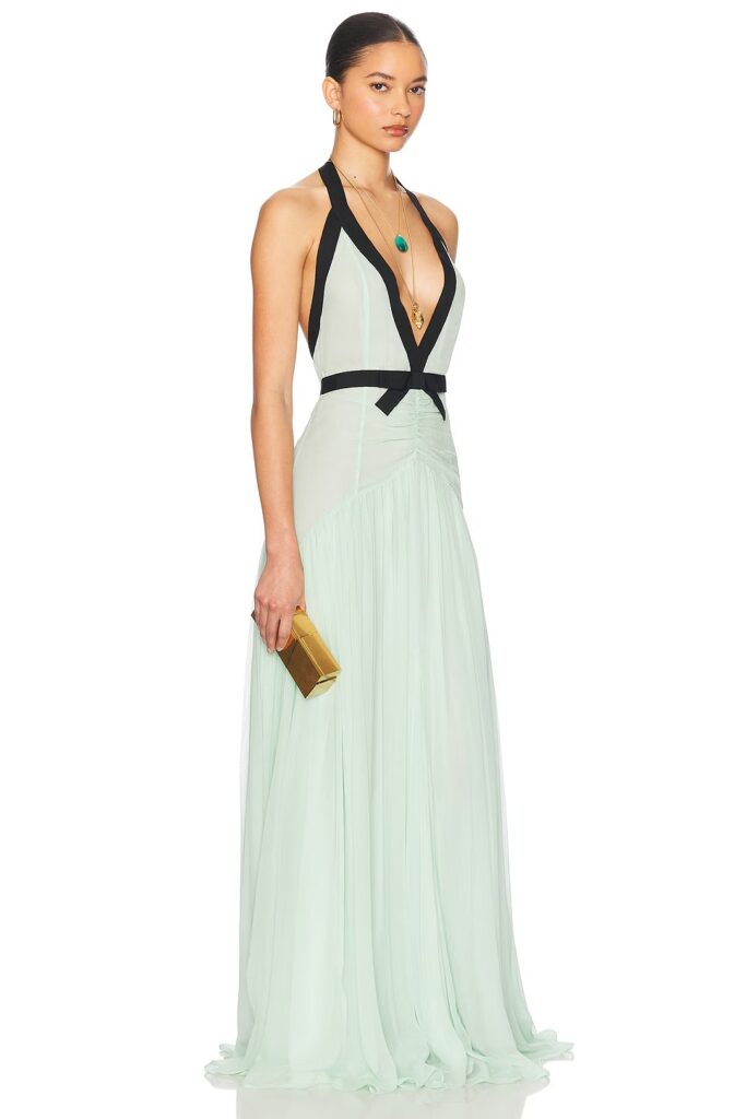 The Siren Dress in Silk Chiffon Full Size Image 2