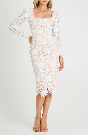 HELSI Olga Floral Appliqué Long Sleeve Dress