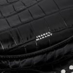 Oskan Moon Studded Croc-effect Patent-leather Shoulder Bag Thumbnail 3