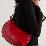 Oskan Moon Studded Leather Shoulder Bag Thumbnail 4