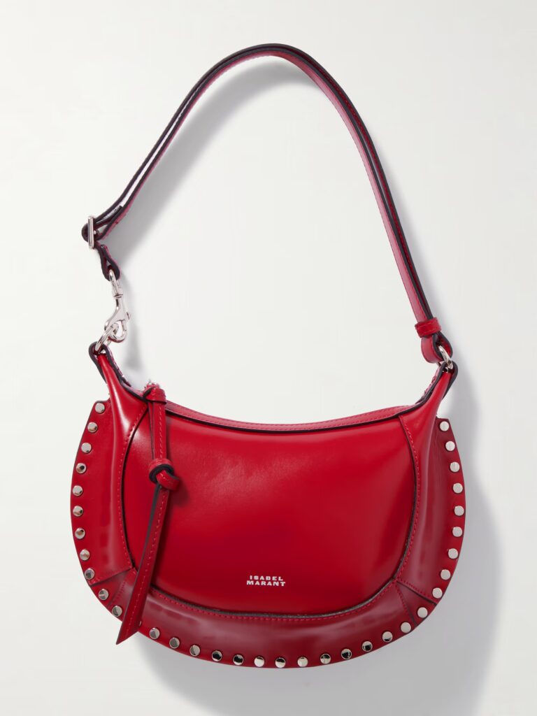 Oskan Moon Studded Leather Shoulder Bag Full Size Image 1