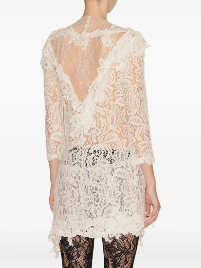 Rubiana Floral-lace Ruffled Dress Full Size Image 5