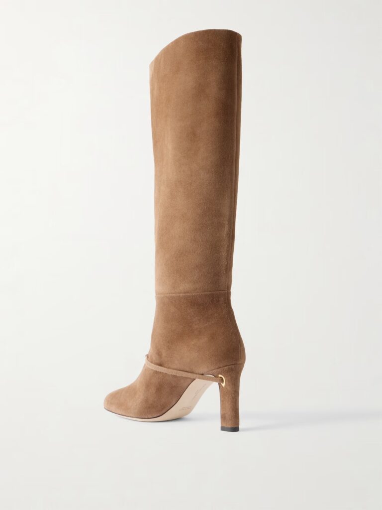 Samuele 85 Suede Knee Boots Full Size Image 2