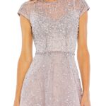 Embellished Jewel Neck A-Line Cocktail Dress Thumbnail 2