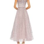 Embellished Jewel Neck A-Line Cocktail Dress Thumbnail 3