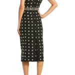 Hand Embellished Cap Sleeve Midi Dress Thumbnail 3