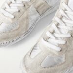 Distressed Metallic Suede and Leather-trimmed Shell Sneakers Thumbnail 4