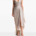Pleated Lace-trim Gown Thumbnail 1