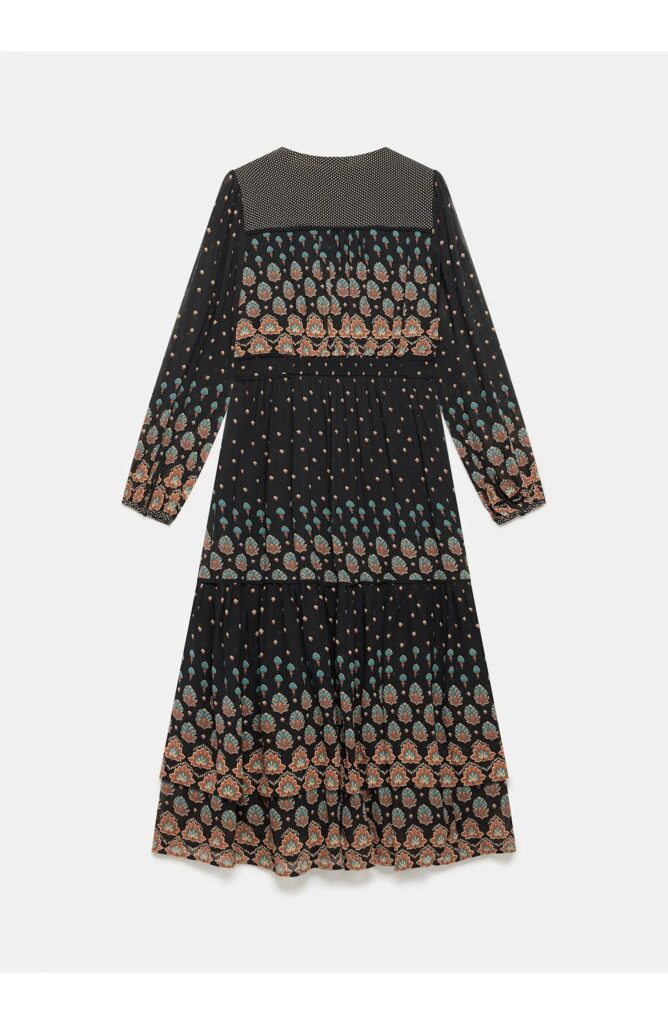 Boho Print Maxi Dress Full Size Image 4