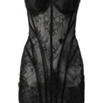 Noir Spell Lace Mini Dress Thumbnail 3