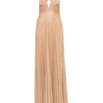 Glittery Plissé-effect Gown Thumbnail 4