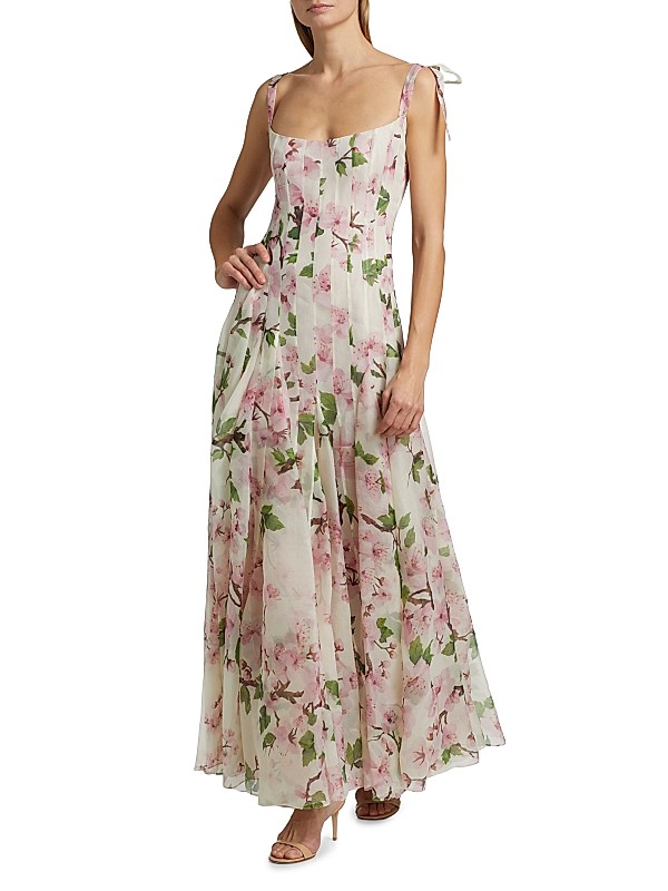 Cherry Blossom Organza Gown Full Size Image 2