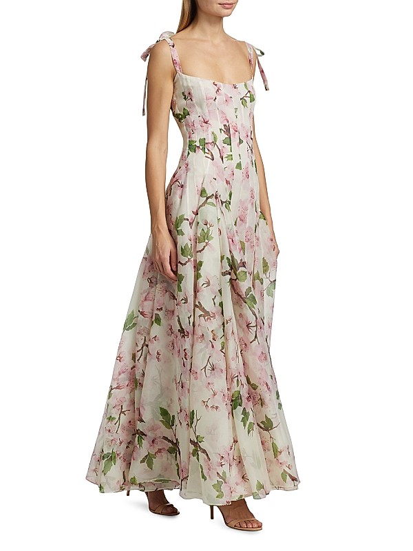 Cherry Blossom Organza Gown Full Size Image 5