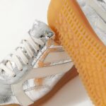 Track Paneled Metallic Crinkled-leather Sneakers Thumbnail 3