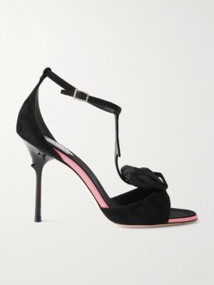 ROGER VIVIER Epine Embellished Suede Sandals