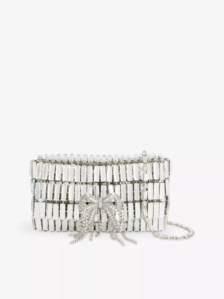 Crystal Bow Metal Shoulder Bag Full Size Image 1