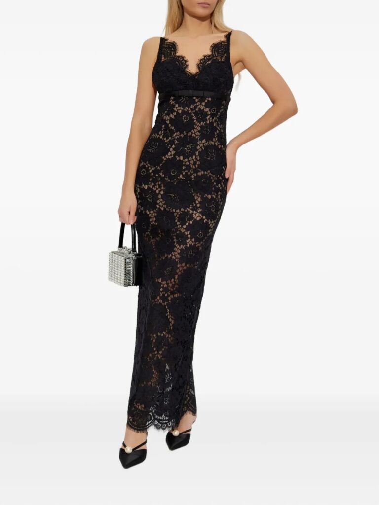 Floral-lace Maxi Dress Full Size Image 3
