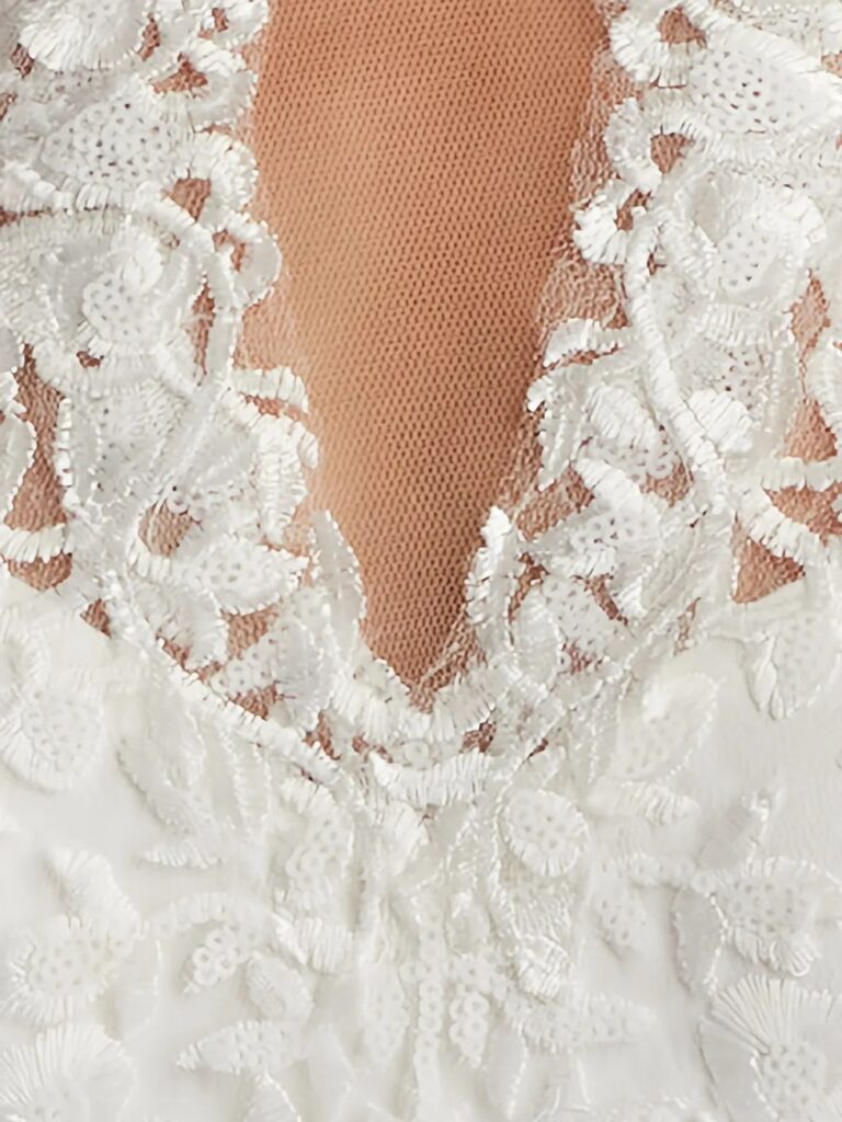 Heiss Floral-lace Gown Full Size Image 2