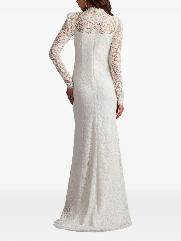 Heiss Floral-lace Gown Full Size Image 4