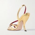 Fetishique 105 Metallic Leather Slingback Sandals Thumbnail 2