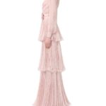 Long Dress in Creponne Chiffon Thumbnail 2