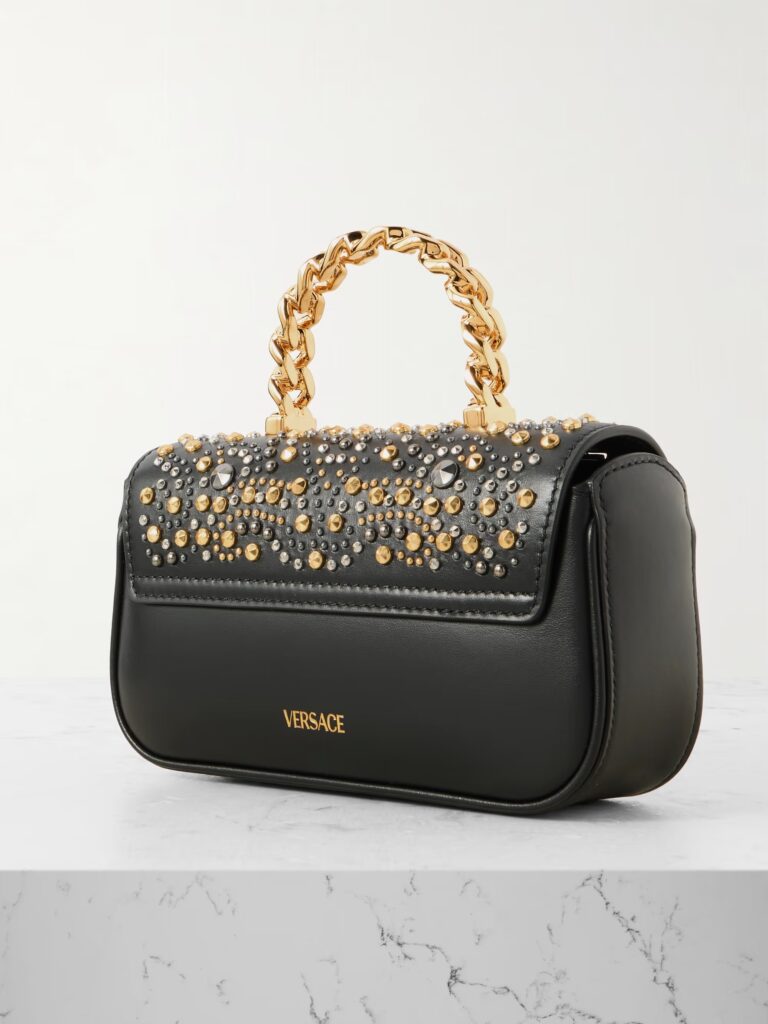 Embellished Leather Tote Full Size Image 2
