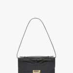 Dorian Pochette in Croc Embossed Leather Thumbnail 1